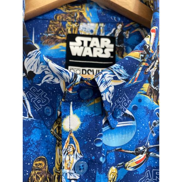 NWOT RSVLTS Limited Edition Star Wars New Hope Short Sleeve Shirt 2XL - Picture 9 of 10